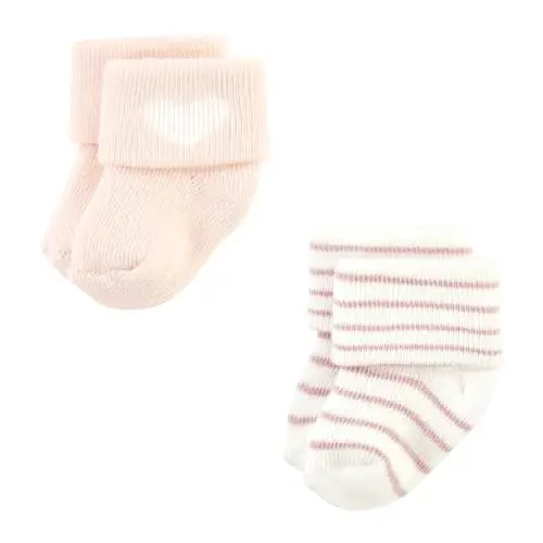 Hudson Baby Baby Girls' Cotton Rich Newborn and Terry Socks - 6