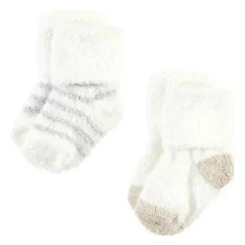 Hudson Baby Baby Girls' Cotton Rich Newborn and Terry Socks - 3