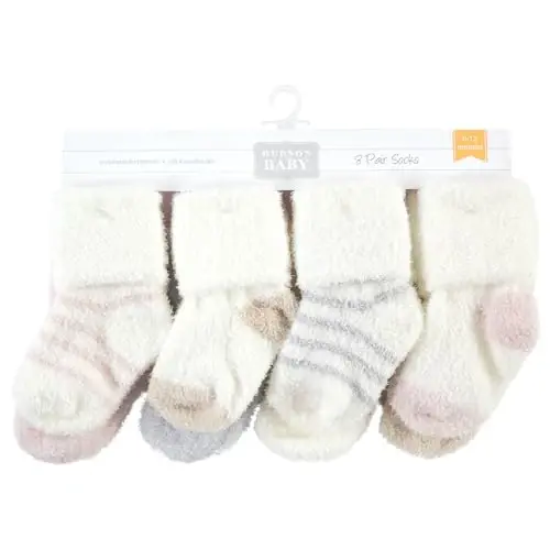 Hudson Baby Baby Girls' Cotton Rich Newborn and Terry Socks - BABYVISION INC. (1)