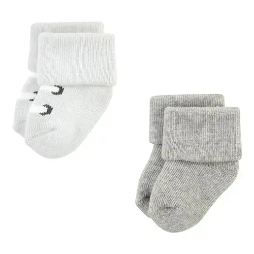 Hudson Baby Baby Girls' Cotton Rich Newborn and Terry Socks - 7