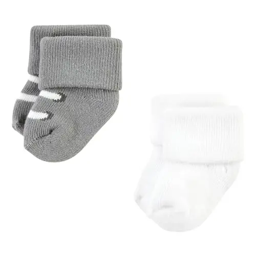 Hudson Baby Baby Girls' Cotton Rich Newborn and Terry Socks - 5