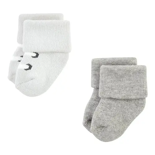 Hudson Baby Baby Girls' Cotton Rich Newborn and Terry Socks - 7