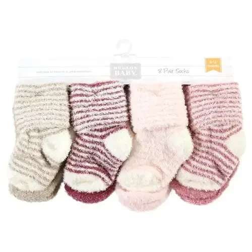 Hudson Baby Baby Girls' Cotton Rich Newborn and Terry Socks - BABYVISION INC. (1)