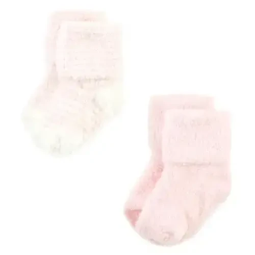 Hudson Baby Baby Girls' Cotton Rich Newborn and Terry Socks - 5