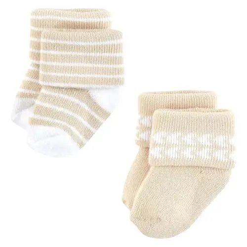Hudson Baby Baby Girls' Cotton Rich Newborn and Terry Socks - 4