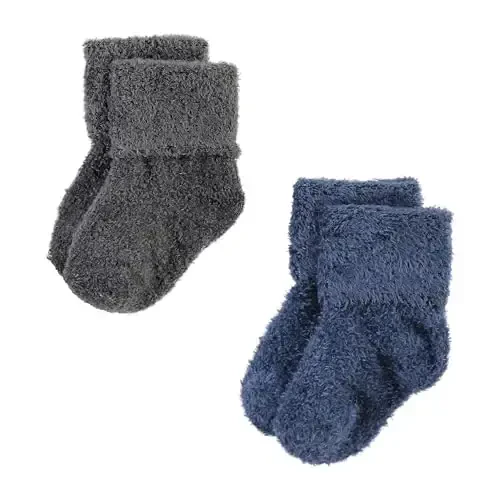 Hudson Baby Baby Girls' Cotton Rich Newborn and Terry Socks - 6