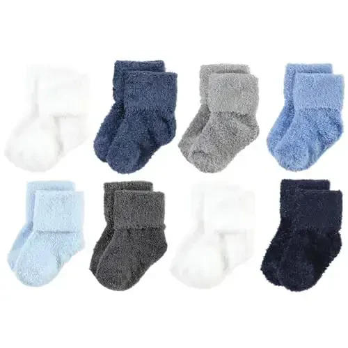 Hudson Baby Baby Girls' Cotton Rich Newborn and Terry Socks - BABYVISION INC.