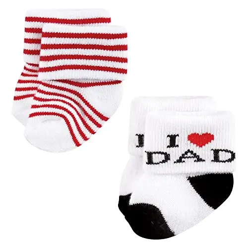 Hudson Baby Baby Girls' Cotton Rich Newborn and Terry Socks - 5