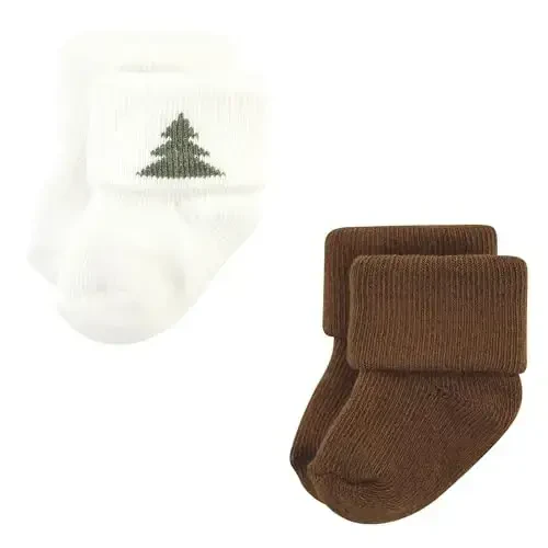 Hudson Baby Baby Girls' Cotton Rich Newborn and Terry Socks - 5