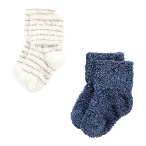 Hudson Baby Baby Girls' Cotton Rich Newborn and Terry Socks - 6