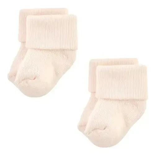 Hudson Baby Baby Girls' Cotton Rich Newborn and Terry Socks - 5