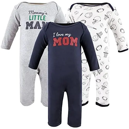 Hudson Baby Kız Bebek Unisex Pamuk Tulumları, Anne Sevgisi, 12-18 Ay, Anne Sevgisi, 12-18 Ay ABD - 1