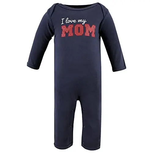 Hudson Baby Kız Bebek Unisex Pamuk Tulumları, Anne Sevgisi, 12-18 Ay, Anne Sevgisi, 12-18 Ay ABD - 3