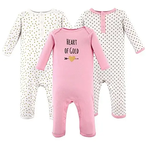 Hudson Baby Cotton Union Suit, 2 Pack Pants - 1