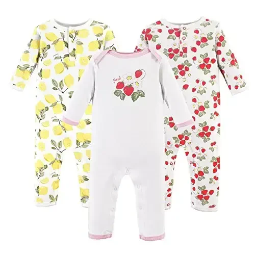 Hudson Baby Cotton Union Suit, 2 Pack Pants 