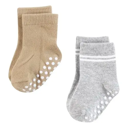 Hudson Baby Unisex Baby Cotton Rich Newborn and Terry Socks - 4