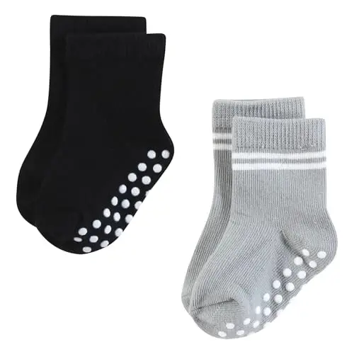 Hudson Baby Unisex Baby Cotton Rich Newborn and Terry Socks - 5