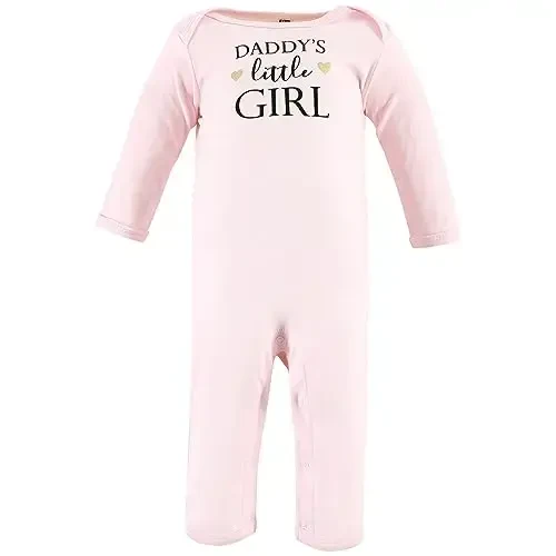 Hudson Baby Unisex Baby Cotton Coveralls, Girl-Daddy, 12-18 Months - 4