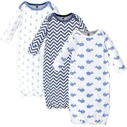 Hudson Baby Unisex Baby Cotton Gowns - BABYVISION INC.