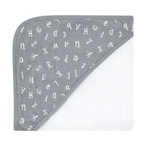 Hudson Baby Unisex Baby Cotton Rich Hooded Towels, Alphabet, One Size - 25