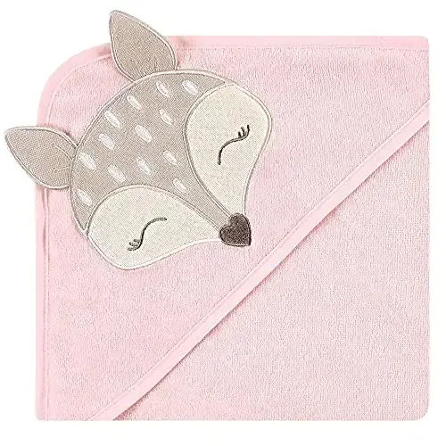 Hudson Baby Unisex Baby Cotton Rich Hooded Towels, Fawn, One Size - 3