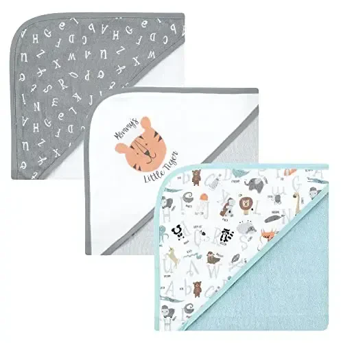 Hudson Baby Unisex Baby Cotton Rich Hooded Towels, Pirate Elephant, One Size - MODAZONE