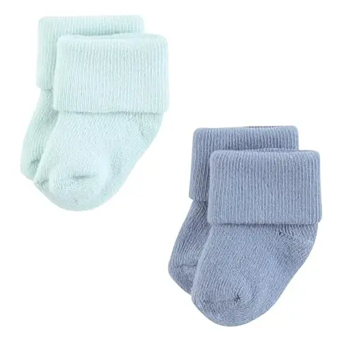 Hudson Baby Unisex Baby Cotton Rich Newborn and Terry Socks - 3