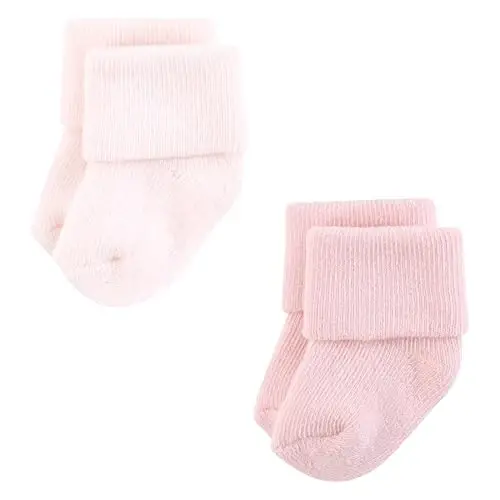 Hudson Baby Unisex Baby Cotton Rich Newborn and Terry Socks - 3