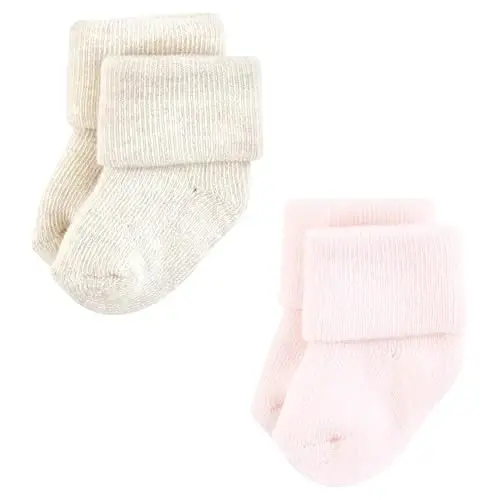 Hudson Baby Unisex Baby Cotton Rich Newborn and Terry Socks - 6