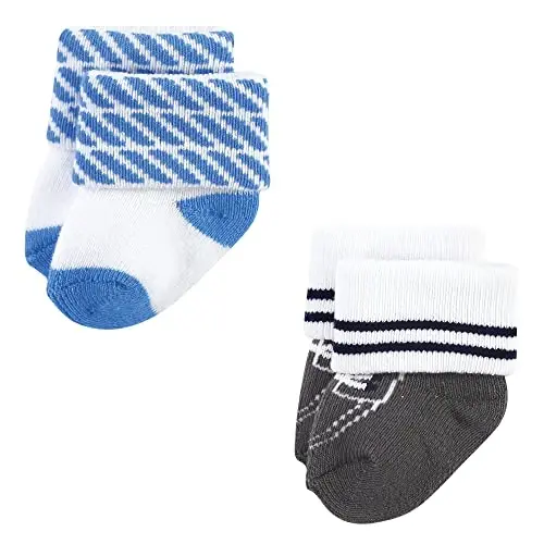 Hudson Baby Unisex Baby Cotton Rich Newborn and Terry Socks - 6