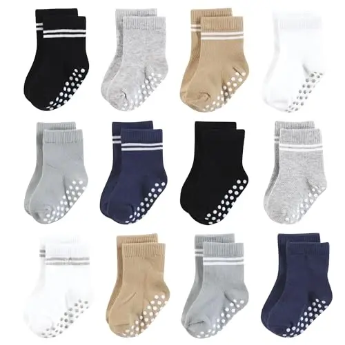 Hudson Baby Unisex Baby Cotton Rich Newborn and Terry Socks 