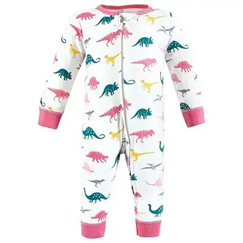 Hudson Baby Unisex Baby Cotton Sleep and Play - 3