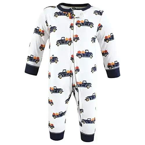 Hudson Baby Unisex Baby Cotton Sleep and Play - 3