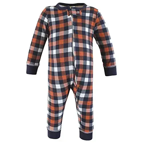 Hudson Baby Unisex Baby Cotton Sleep and Play - 4