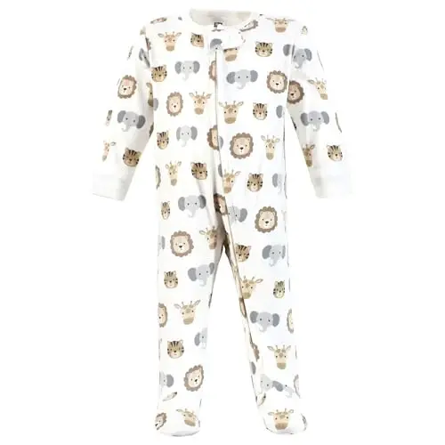 Hudson Baby Unisex Baby Cotton Sleep and Play - 8