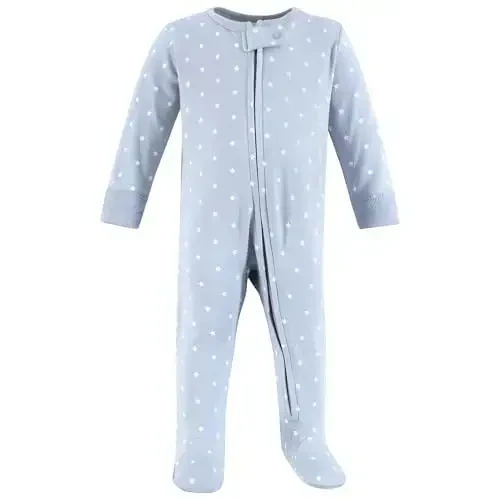 Hudson Baby Unisex Baby Cotton Sleep and Play - 4