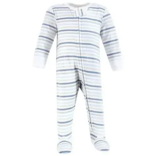 Hudson Baby Unisex Baby Cotton Sleep and Play - 5