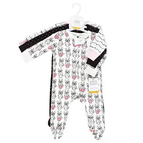 Hudson Baby Unisex Baby Cotton Sleep and Play - 2