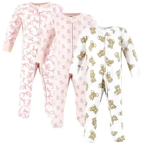 Hudson Baby Unisex Baby Cotton Sleep and Play 