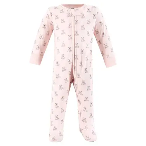 Hudson Baby Unisex Baby Cotton Sleep and Play - 4