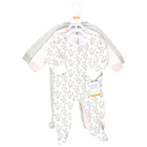 Hudson Baby Unisex Baby Cotton Sleep and Play - 2