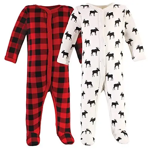 Hudson Baby Unisex Baby Cotton Sleep and Play 