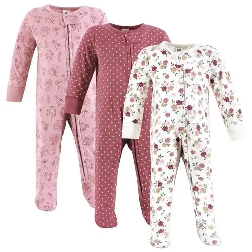 Hudson Baby Unisex Baby Cotton Sleep and Play - 1