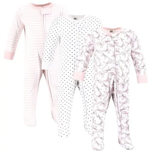 Hudson Baby Unisex Baby Cotton Sleep and Play - 1