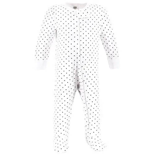 Hudson Baby Unisex Baby Cotton Sleep and Play - 4
