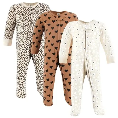 Hudson Baby Unisex Baby Cotton Sleep and Play - 1