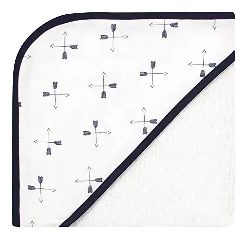 Hudson Baby Unisex Baby Paxtali Boylik Qopqoqli Sochiqlar, Apelsin Tulki, Bir Hajmi - 4