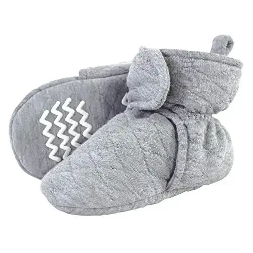 Hudson Baby Unisex Baby Quilted Booties - 1