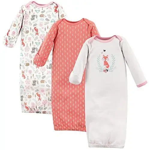 Hudson Baby unisex-baby Cotton Gowns - 1