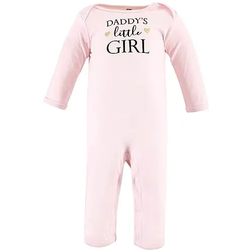Hudson Baby Unisex Baby Cotton Coveralls, Girl-Daddy, 12-18 Months - 4